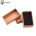 PandaHall 24pcs rectangle Cardboard Jewelry Boxes for Ring 8x5x2.5cm Tan Color Gift Packaging with Insert Tray Qme Default Title