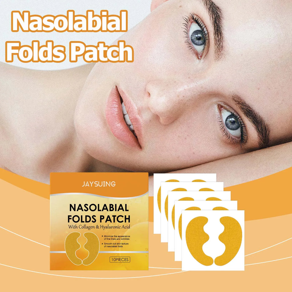 Nasolabial Folds Patch Contain Collagen Hyaluronic Acid Firming Skin Fade Fine Lines Deep Moisturizing Facial Mask Anti Wrinkle Qme