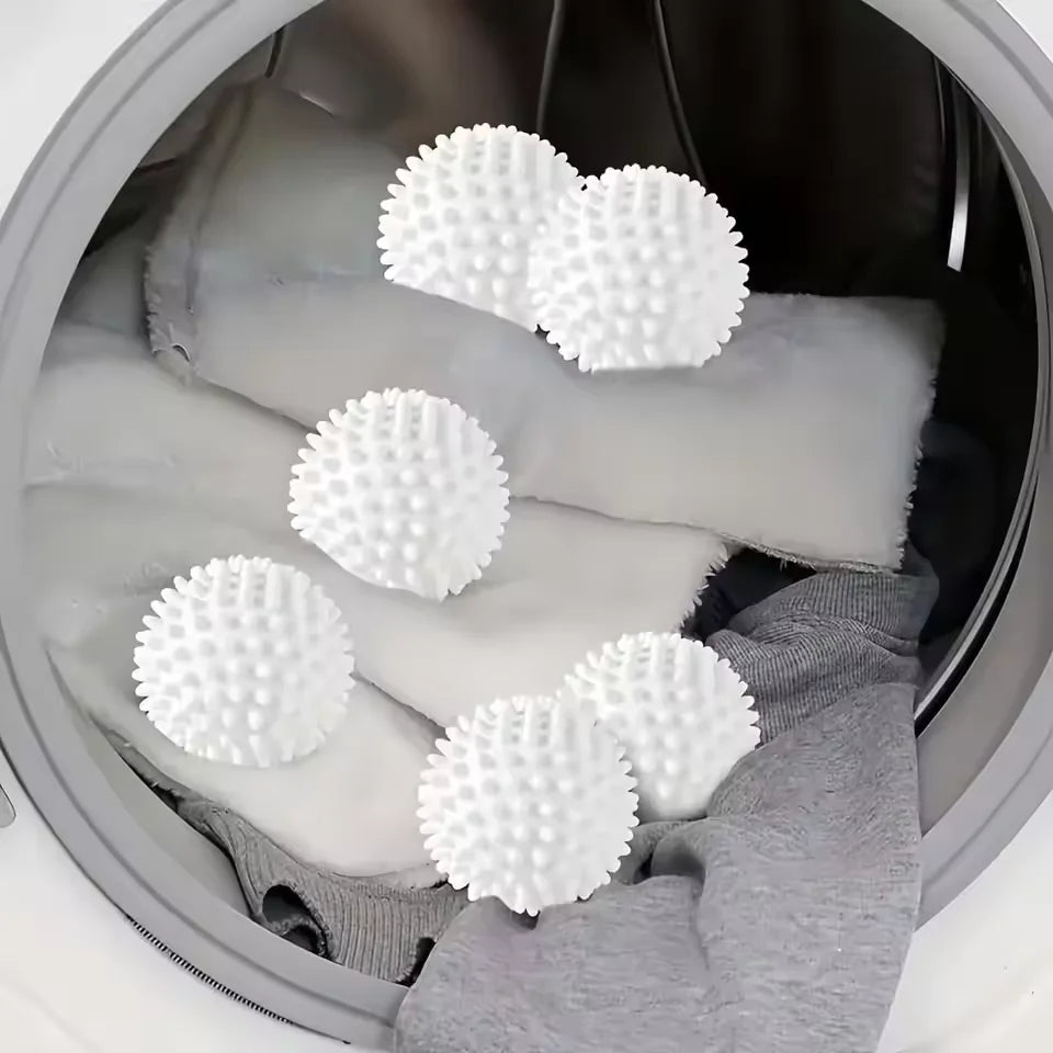 ,Essential Cleaning Supplies for Laundry Reusable 6pcs Silicone Anti Fouling Drum Laundry Ball Home Clean Bathroom Qme