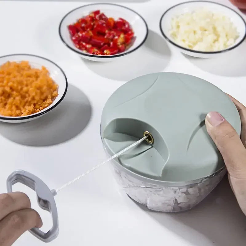 500/900ML Garlic Chopper Manual Garlic Press Food Vegetables Cutter Meat Grinders Kitchen Gadgets Hand Mincer Garlic Masher Qme