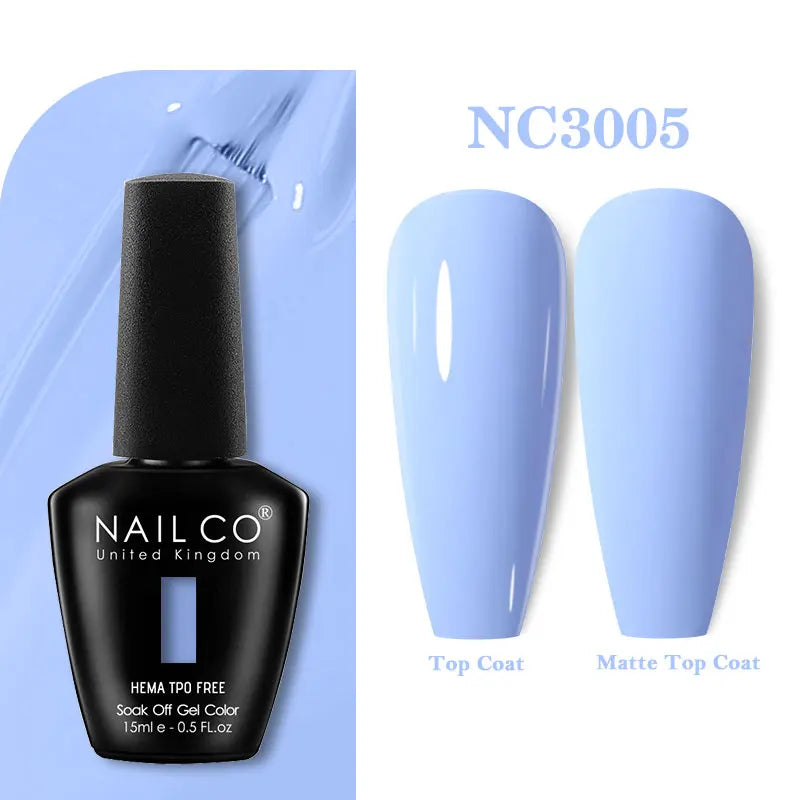 NAILCO Coat Base Gel Nail Polish Nails Art Semi Permanent Lacquer
