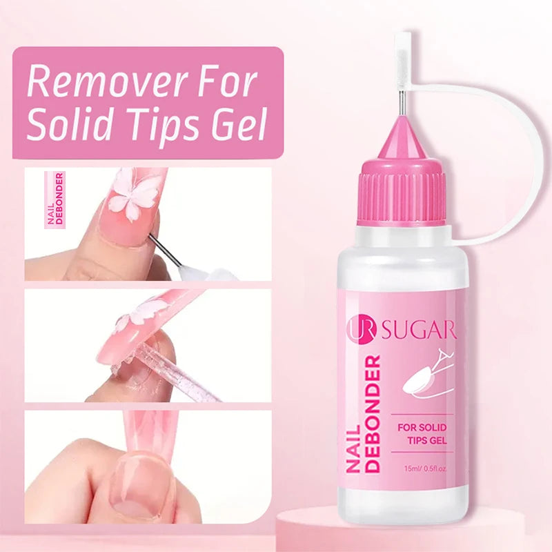 Wear Nail Needle Tube Polish Remover Solid Patch Glue UV Jelly Fast Qme