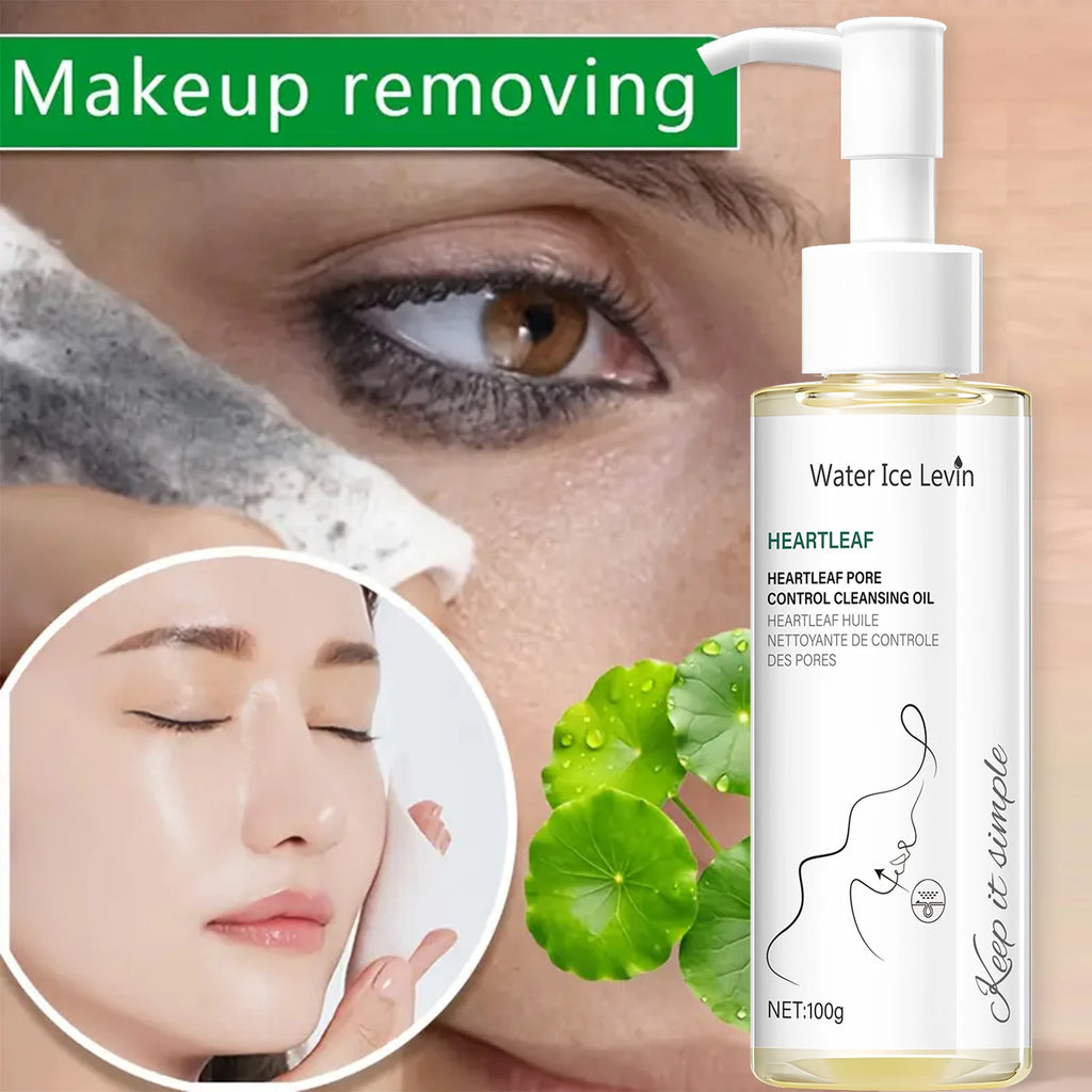 Heartleaf Pore Control Cleansing Oil with Niacinamide - Moisturizing & Protecting Daily Facial Cleanser for Elastic Skin Qme