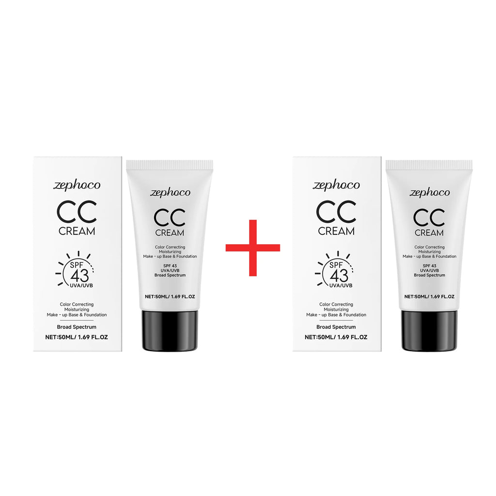 Color Correcting CC Cream Natural Concealer Full Coverage Brighten Even Skin Tone Lightweight Face Foundation Makeup Cosmetics Qme Buy 1 Get 1 Free