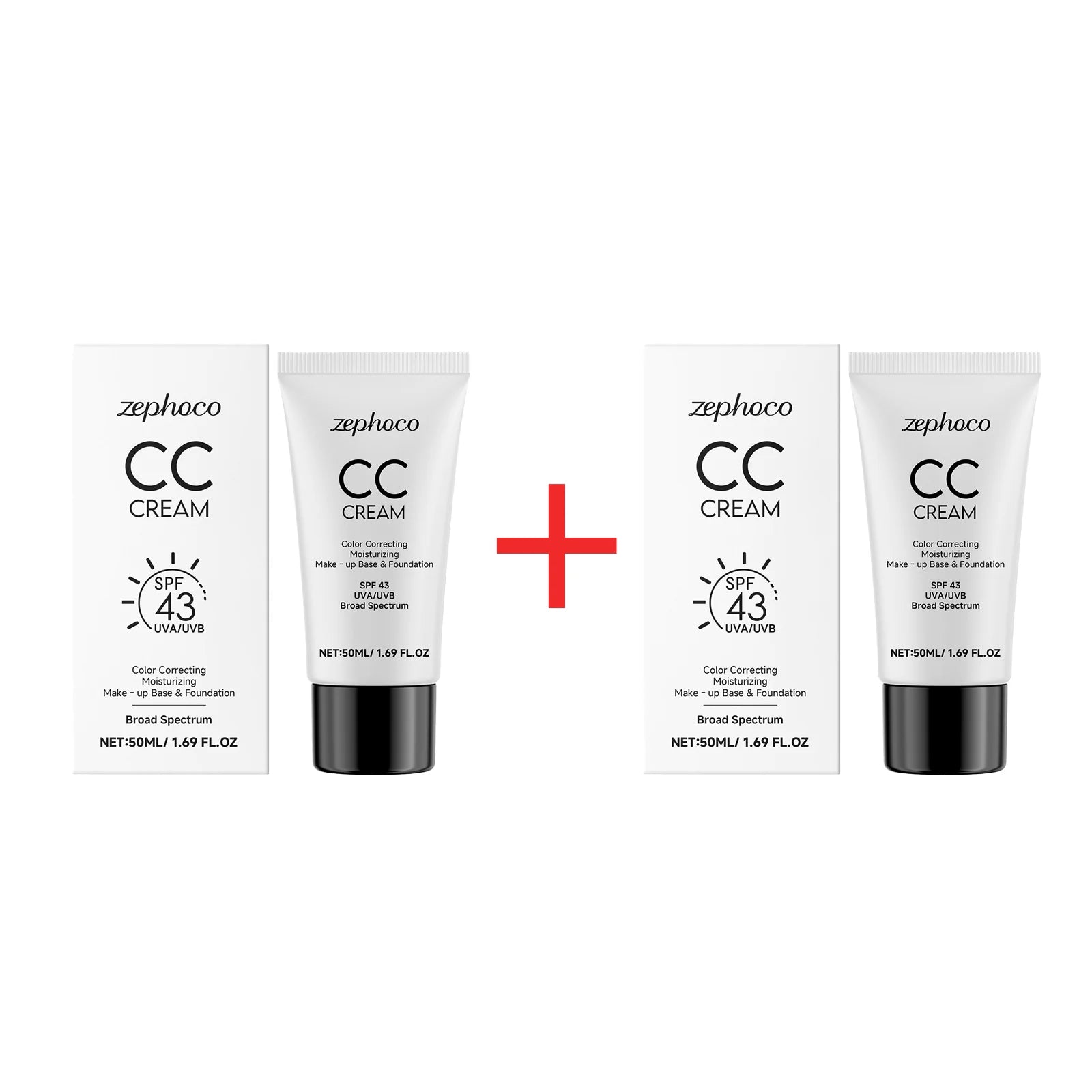 Color Correcting CC Cream Natural Concealer Full Coverage Brighten Even Skin Tone Lightweight Face Foundation Makeup Cosmetics Qme Buy 1 Get 1 Free