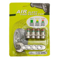 Tire Pressure Monitoring Caps 4 Pieces Gauge Alert Tire Pressure Monitor Valve Stem Caps for Long-Distance Travel Motorcycle Qme B copper core