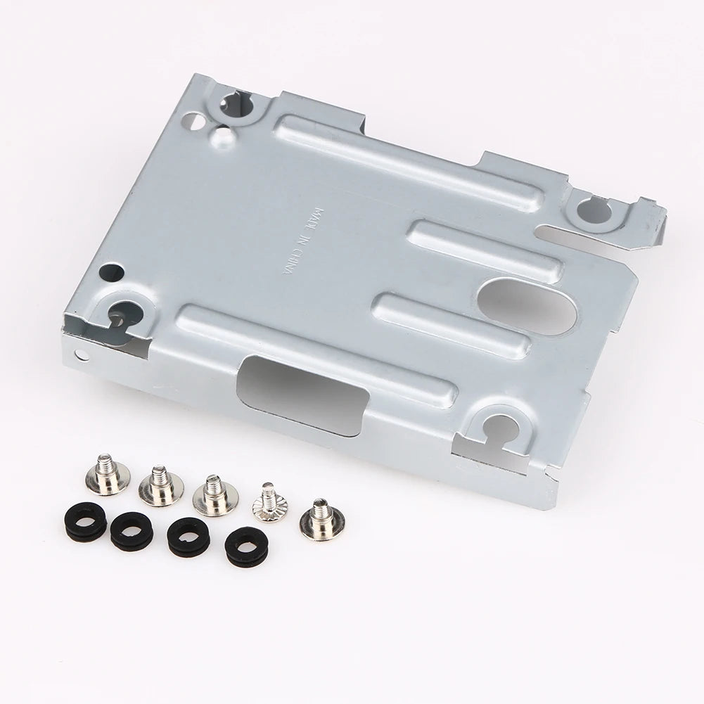 For Sony PS3 Super Slim Metal Hard Disk Drive Bays Base Tray + Screws HDD Mounting Bracket Support for Sony Playstation 3 PS3 Qme