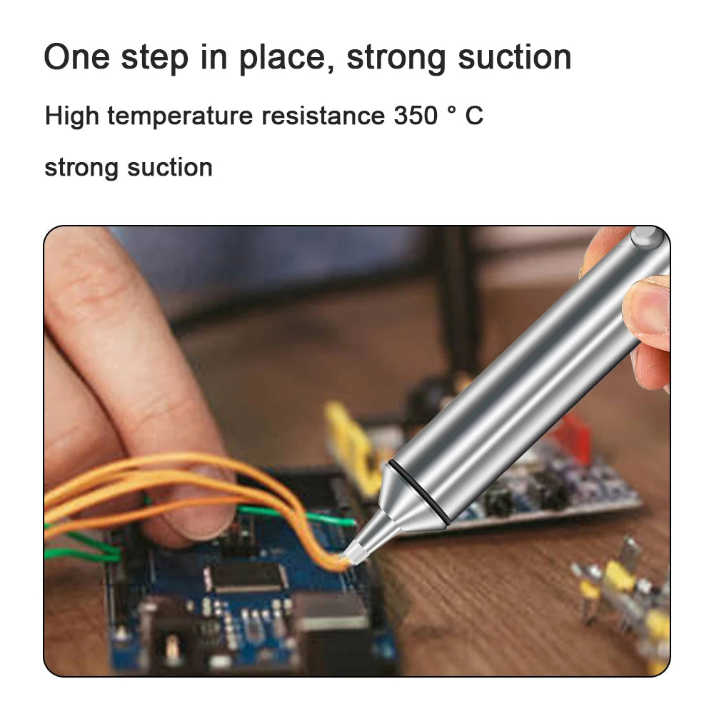 LEFAVOR Aluminum Powerful Desoldering Pump Suction Tin Gun Soldering Qme