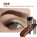 6 Color Eyebrow Enhancers Cream Women Natural Liquid Dyeing Eyebrow Set Brow Tattoo Pigments Lasting Waterproof Eyebrow Gel Qme Color 2