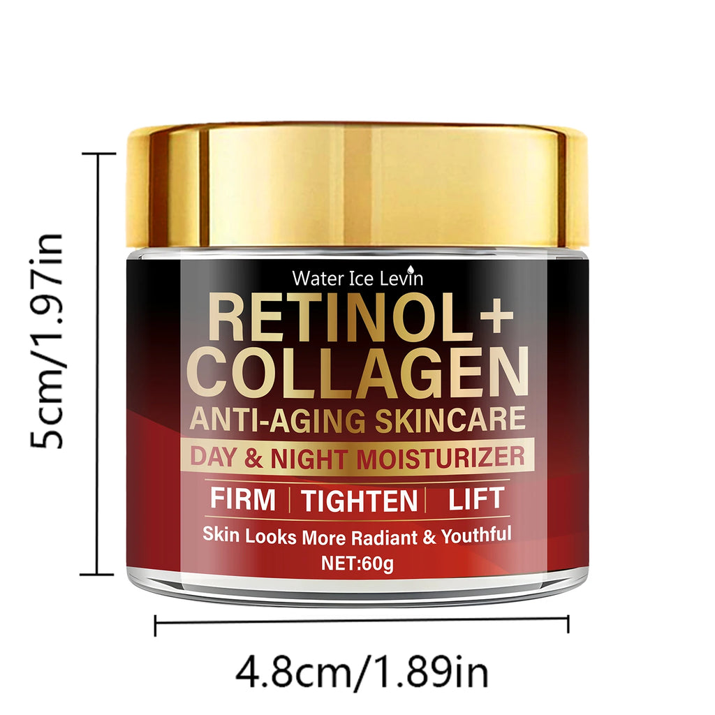 Water Ice Levin Retinol Collagen Dual-Effect Cream 60g Anti-Aging Firming Day And Night Revitalizing Anti-Wrinkle Skin Care Qme