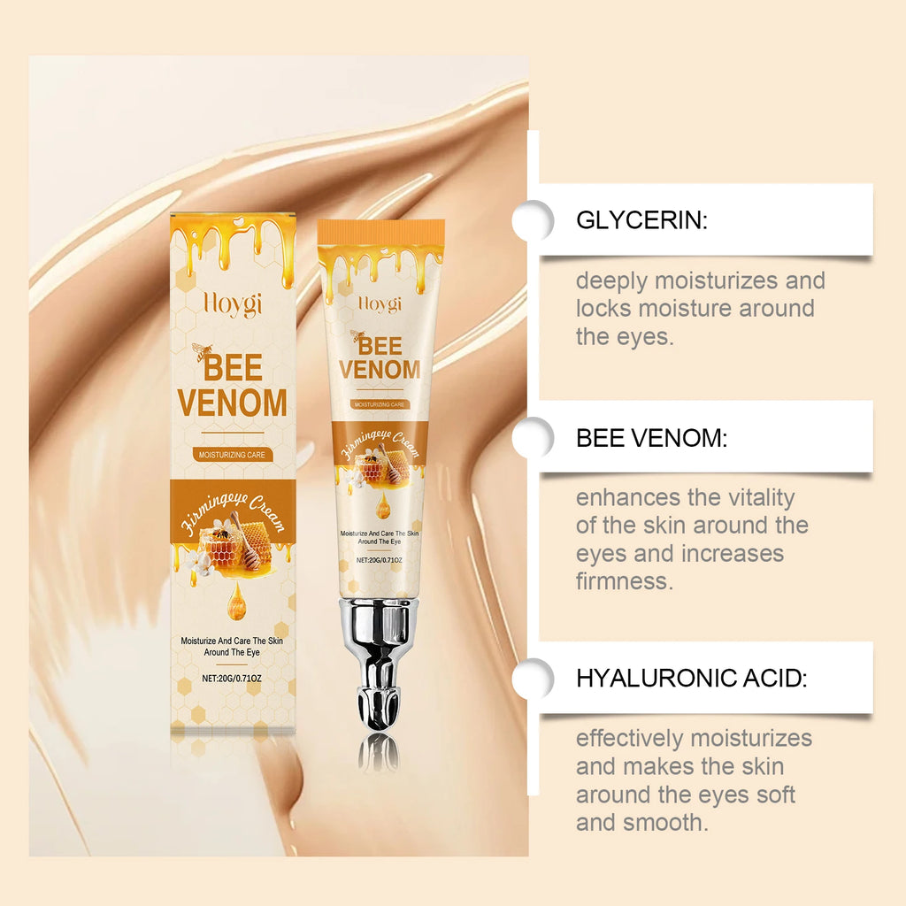 Bee Venom Eye Cream Anti-Aging Firming Moisturizing Eye Treatment Dark Circles Remove Eye Bags Under Eye Nourishing Care Qme