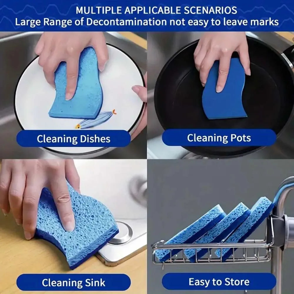 3pcs Sponge cleaning tool for daily dishwashing, pot washing, and sponge cleaning in the kitchen and household, made of sponge b Qme
