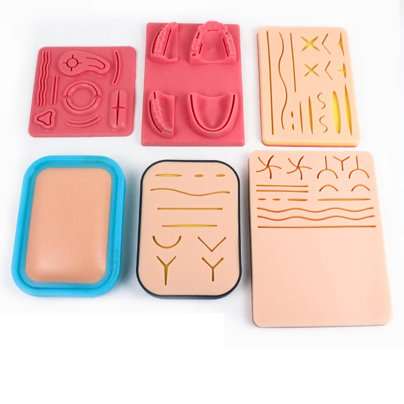 Surgical Suture Lifelike Training Skin Operate Practice Model Pad Qme