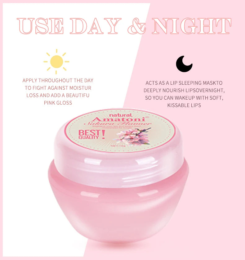Sleeping Lip Mask Gift Box 10g×6PCS Lip Balm Set Moisturizes Lips, Smoothes, and Is a Universal in the Morning and Evening Qme