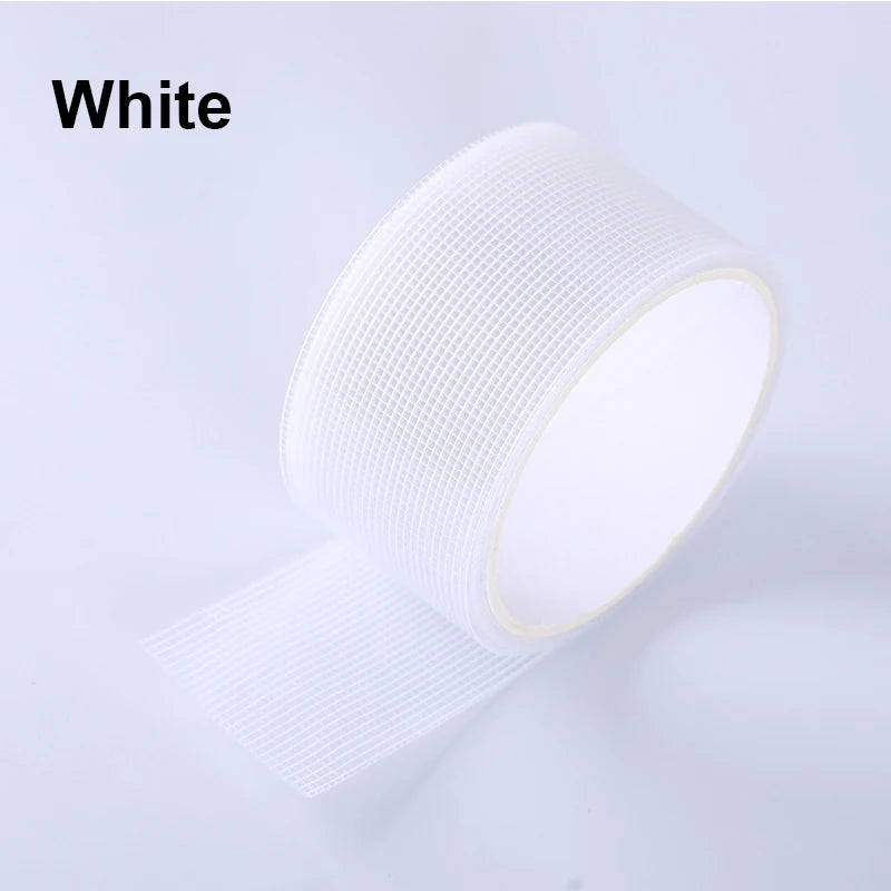 2M Door Window Screen Repair Tape 5cm Width Super Strong Adhesive Waterproof Fiberglass Instantly Covering Mesh Hole Tears Tape Qme WHITE 2m 5cm|China Mainland