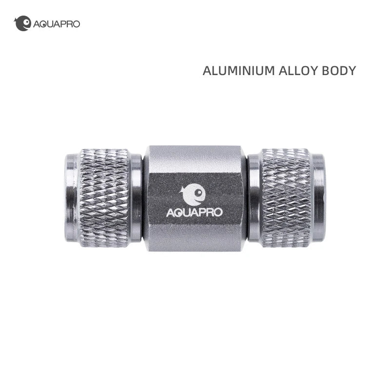 CO2 Aluminiumalloy Check Valve Aquarium Accessories Fish Tank Supplies Equipment Akvarium Checker Terrarium Fishbowl Cylinder Qme