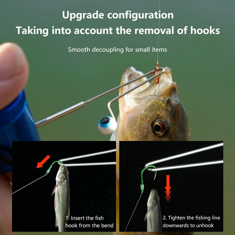Fishing Line Extrusion Bait Feeder Metal Hook Extractor Small Objects Qme