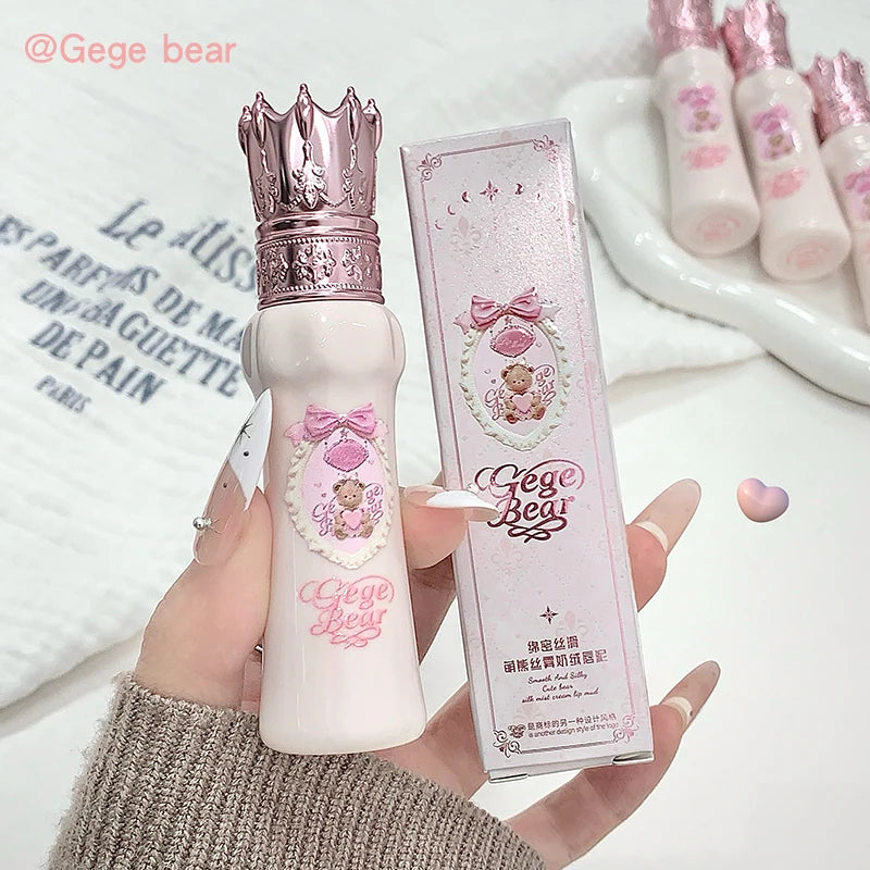 Gege Bear Silky Matte Velvet Lip Mud Moisturizing Non Drying Smooth Qme
