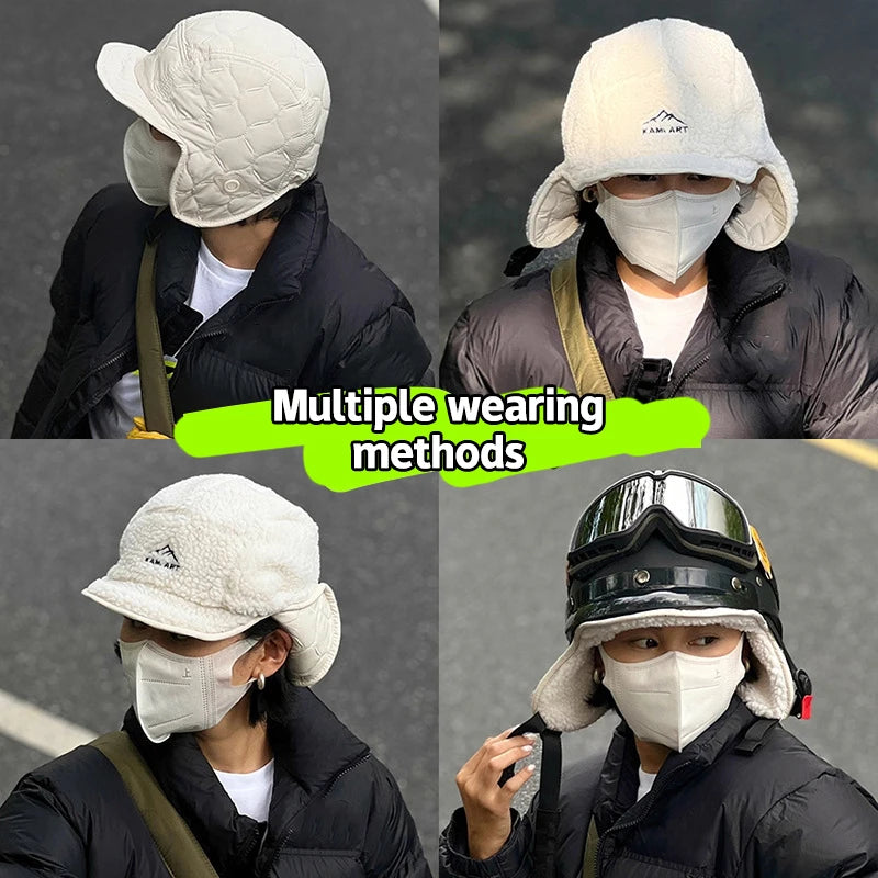 Winter Men Women Trapper Aviator Trooper Earflap Warm Waterproof Ski Qme