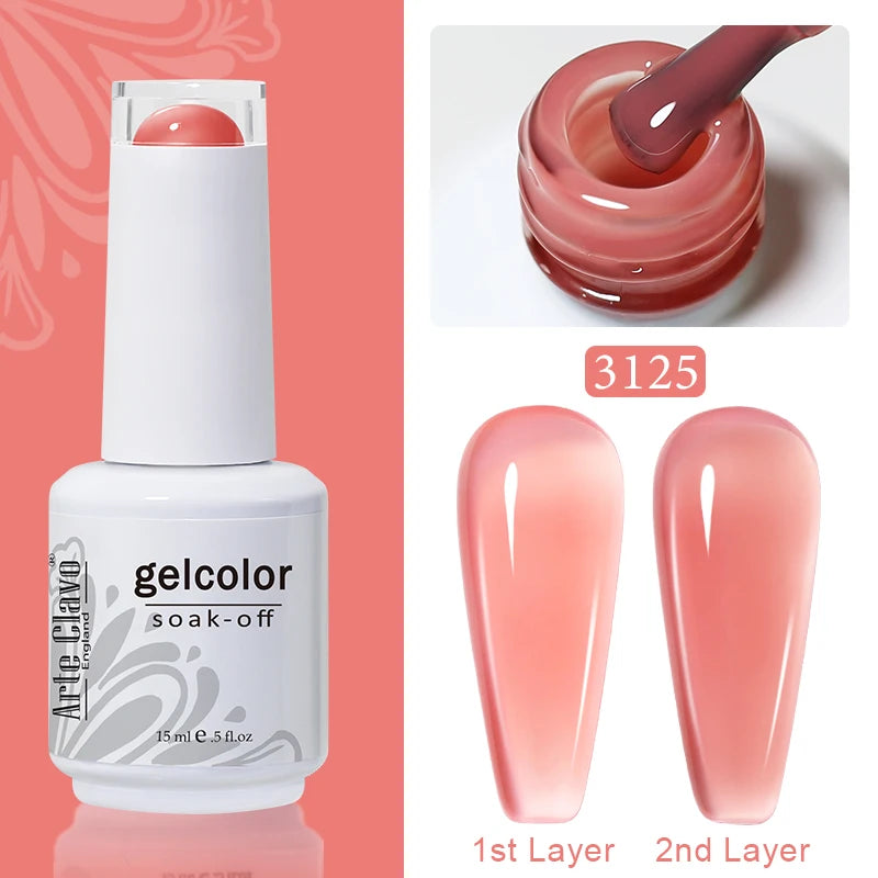 Arte Clavo Macaron Spring Series Gel Nail Polish Pigment Semi Qme 3125