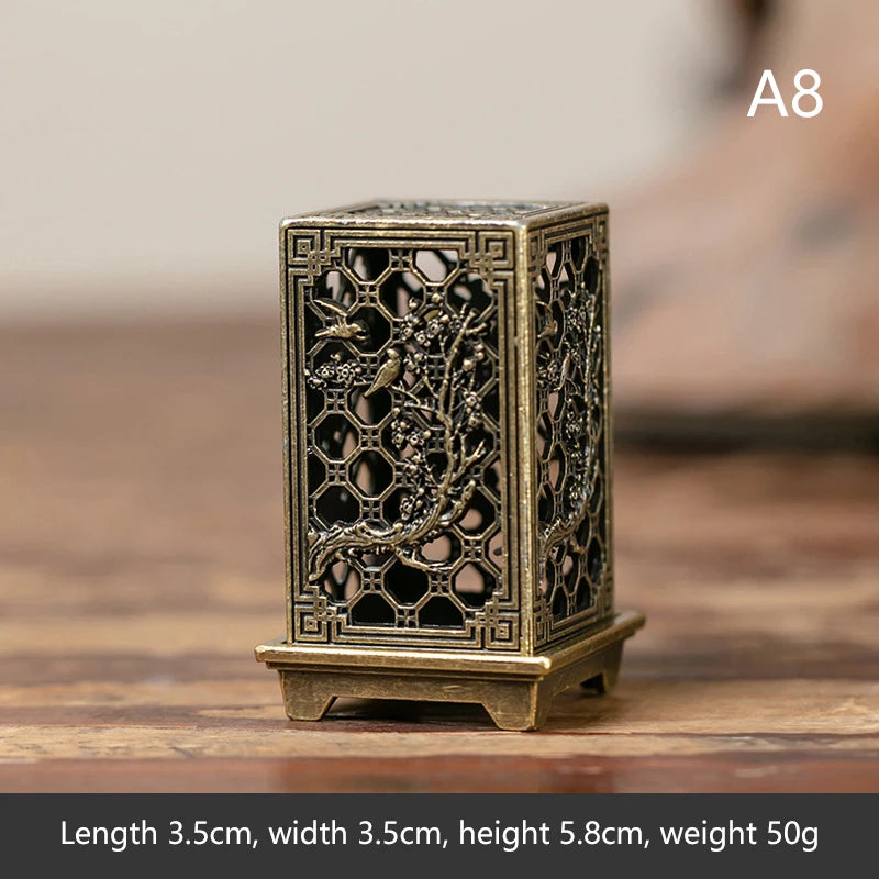 Yoga Meditation Bedroom Ambiance Home Decor Brass Incense Burner Qme A8
