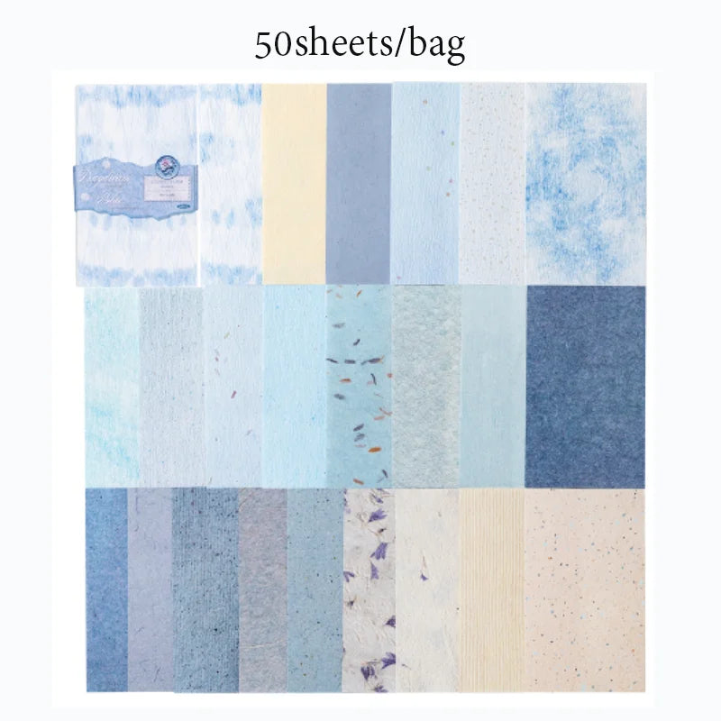 50 Sheets Morandi Pastel Texture Scrapbook Paper for Scrapbooking DIY Planner Journal Notebook Decoration Office Gift Qme 3