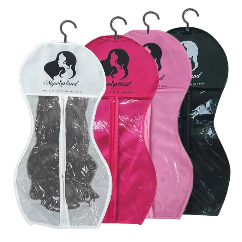 Foldable Multiple Wigs Accessories Unisex Wig Storage Bag Hanger Qme