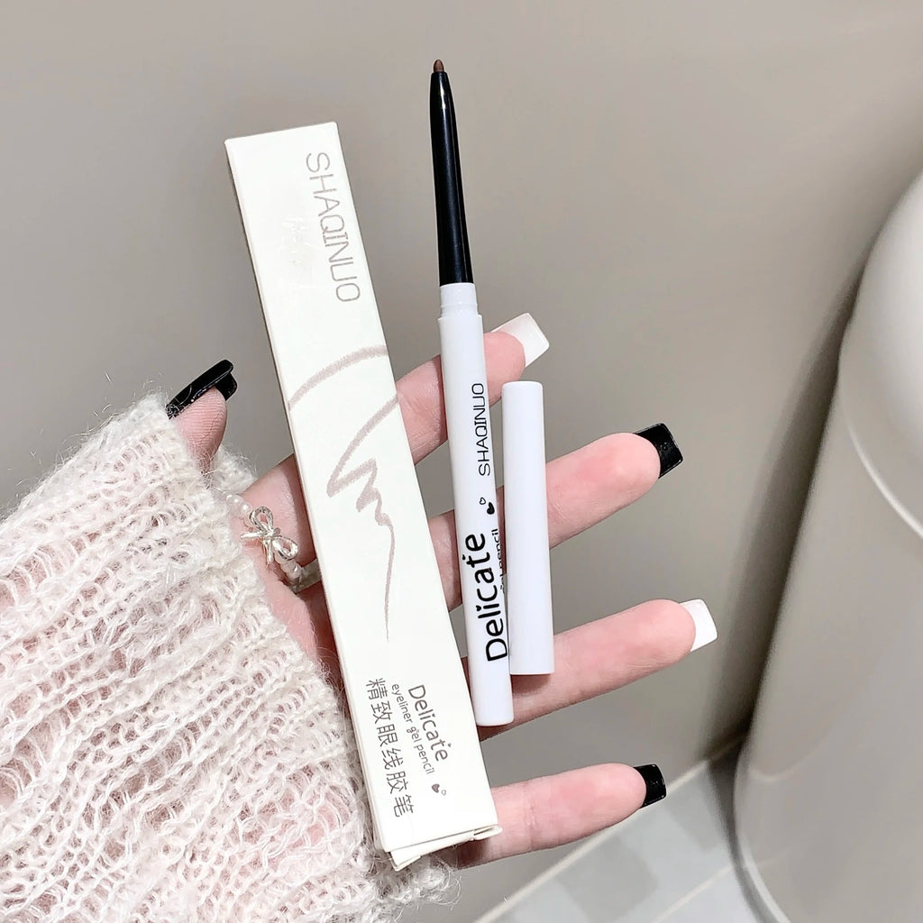 SHAQINUO Exquisite Eyeliner Gel Pen Waterproof Sweatproof Silkworm Qme