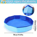 1Pc Portable Folding Foot Bath Bucket, Suitable for Swimming Pool Entrance, Multi-component Essential Pool Cleaning Accessories Qme 50x10cm