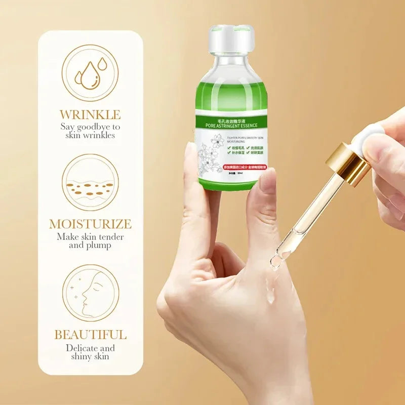 Lactobionic Acid Pore Shrink Face Serum Hyaluronic Moisturizing Qme