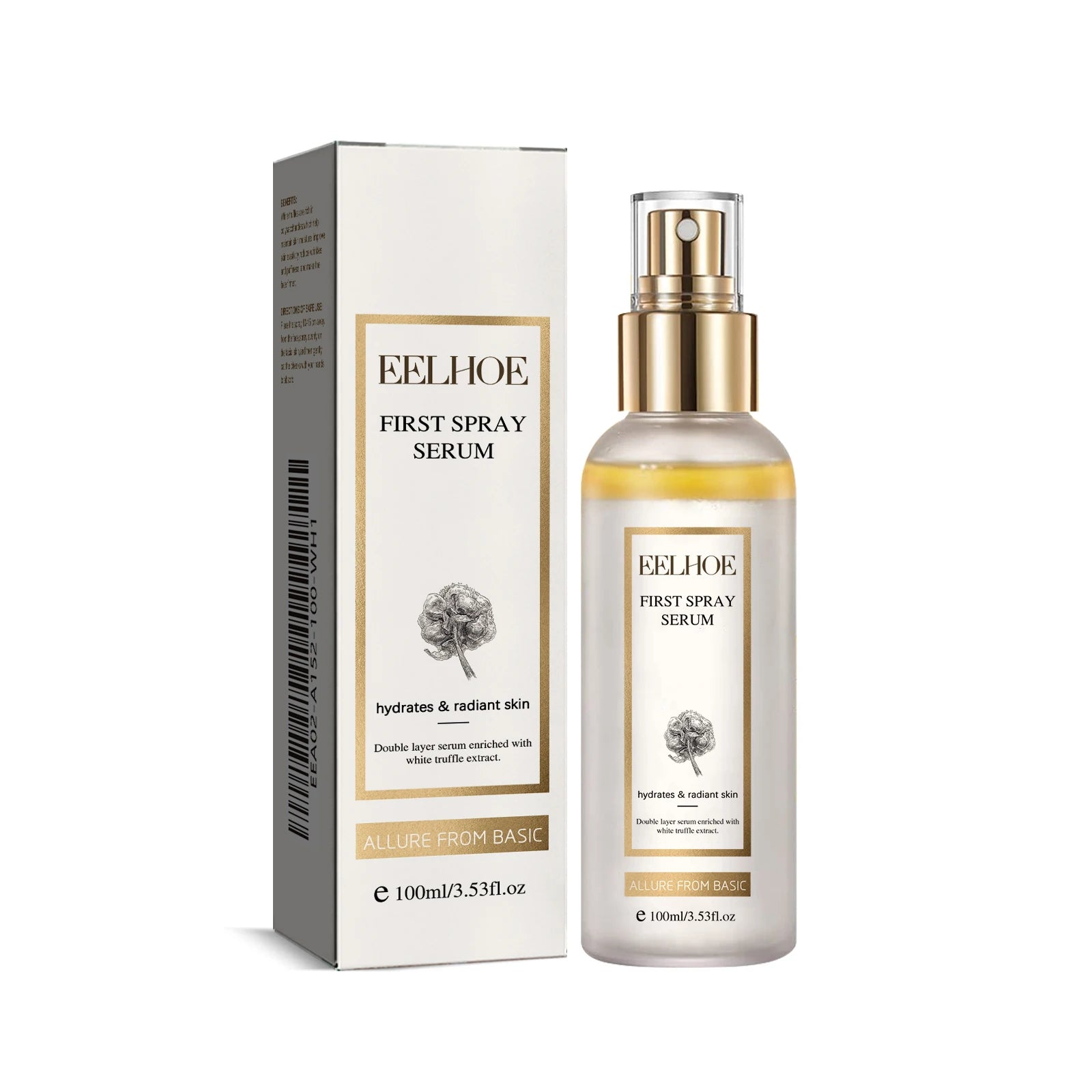 Facial Serum White Truffle Moisturizing Spray Melanin Correcting Glow Serum Fade Dark Spot Shrink Pores Brightening Skin Care Qme 100ml Box