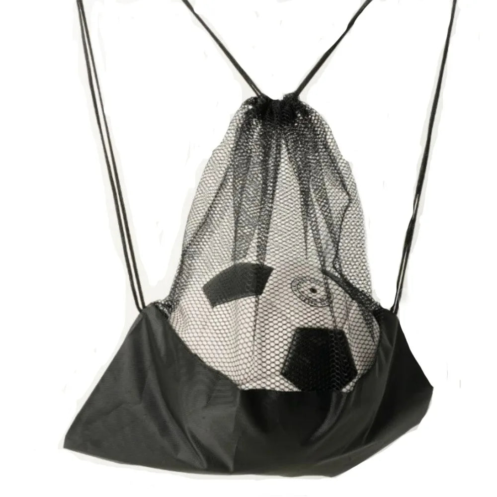 Mesh Basketball Gathered Opening Storage Bag Football Basketball Outdoor Sports Equipment Multi-functional Drawstring Backpack Qme