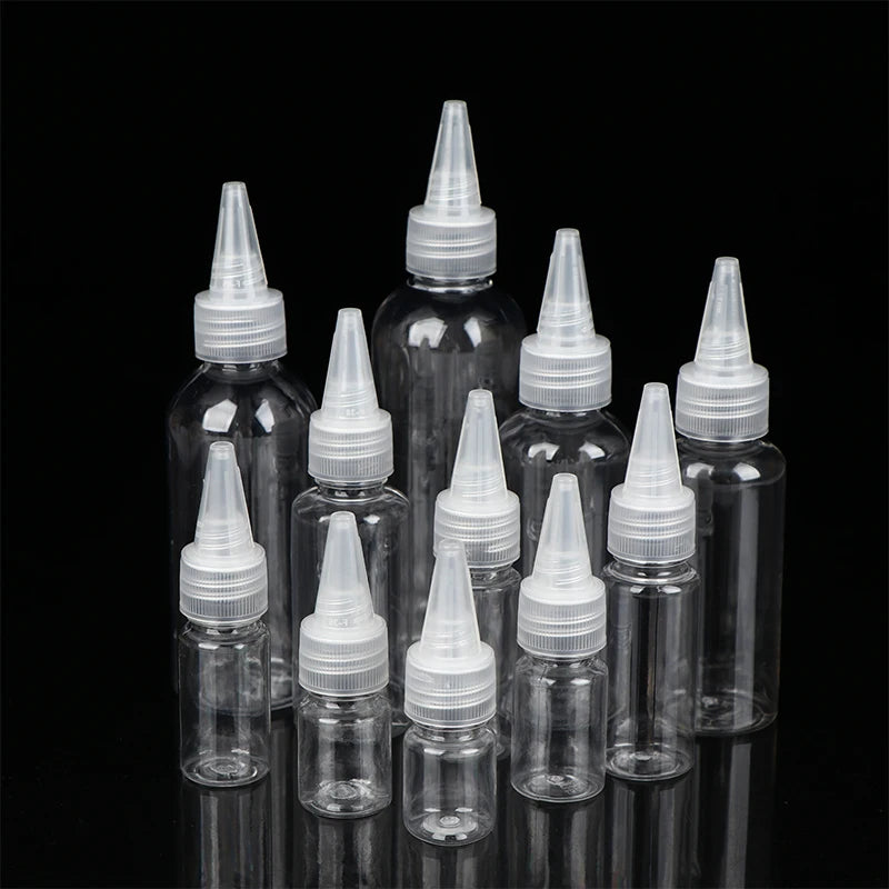 3 Transparent Refillable Dropper Bottles Plastic Squeeze Containers Qme