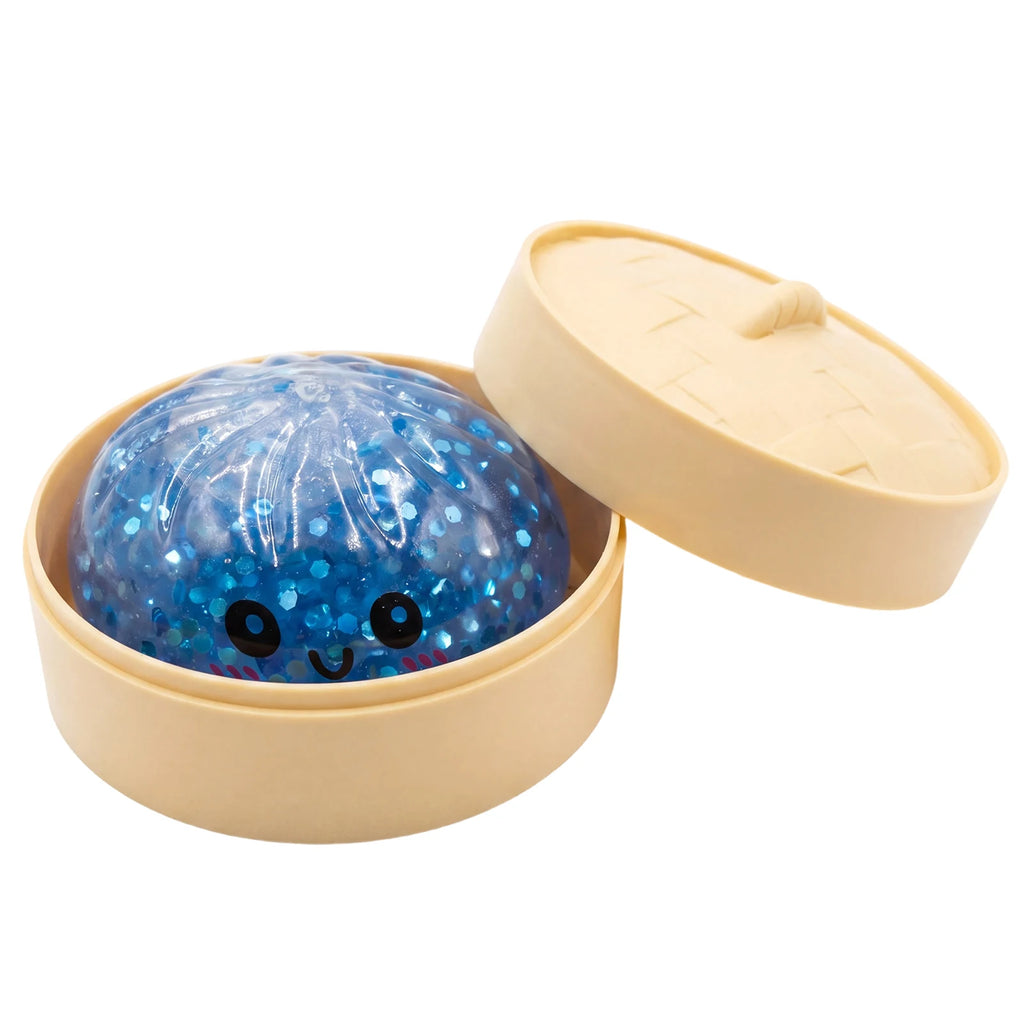 New 43 Styles Glitter Dumpling Glitter Dumpling Squishy with Box Dumplings Sensory Squeeze Toy for Stress Relief Anti-Anxiety Qme Style 3