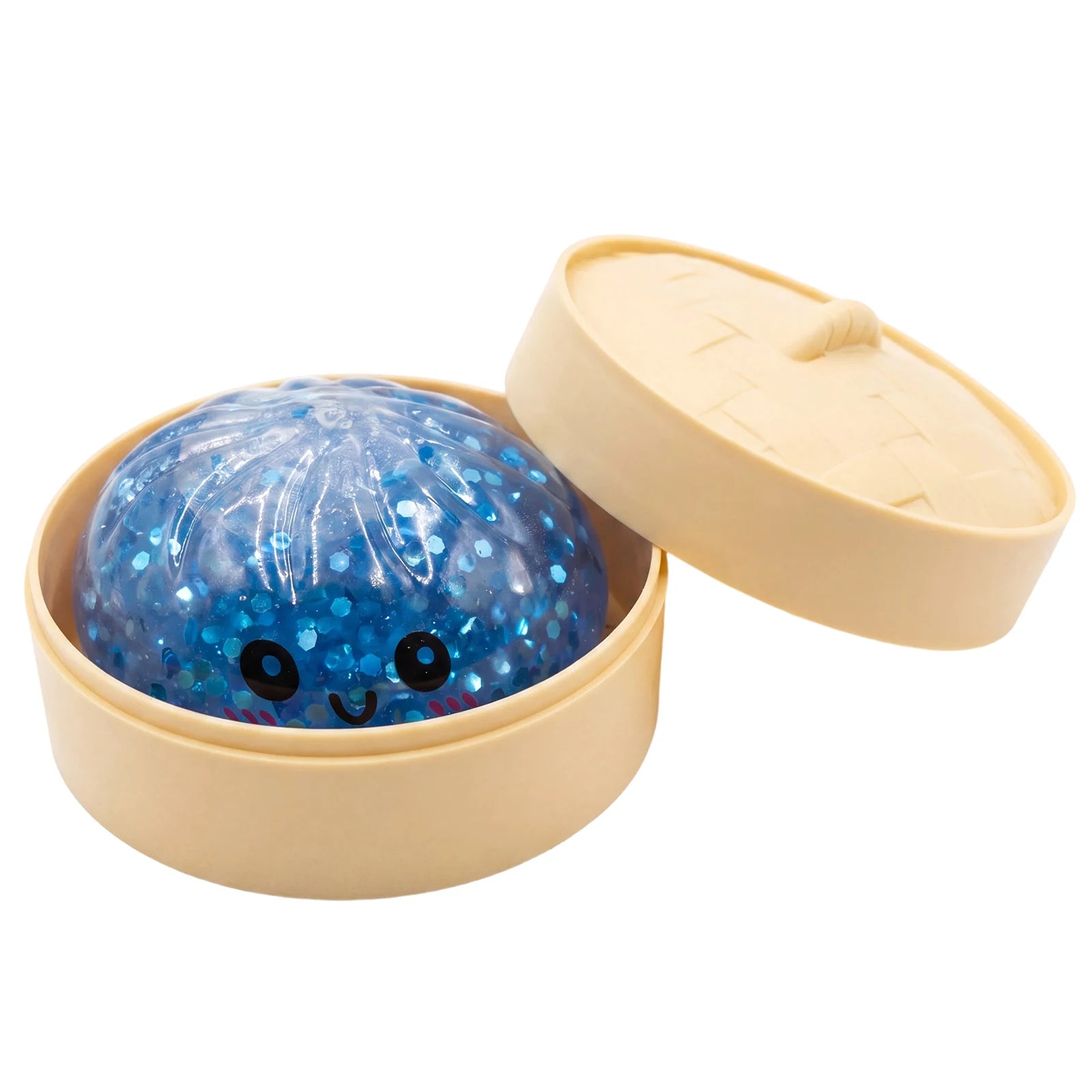 New 43 Styles Glitter Dumpling Glitter Dumpling Squishy with Box Dumplings Sensory Squeeze Toy for Stress Relief Anti-Anxiety Qme Style 3
