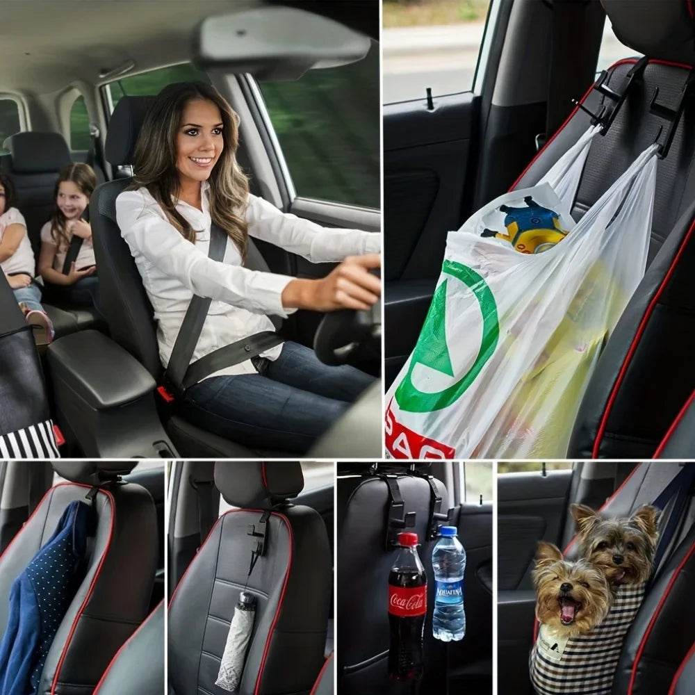 Magic Headrest Hooks For Car, Purse Hanger Headrest Hook Holder For Car Seat Organizer Behind Over The Seat Hook Hang Purse Qme