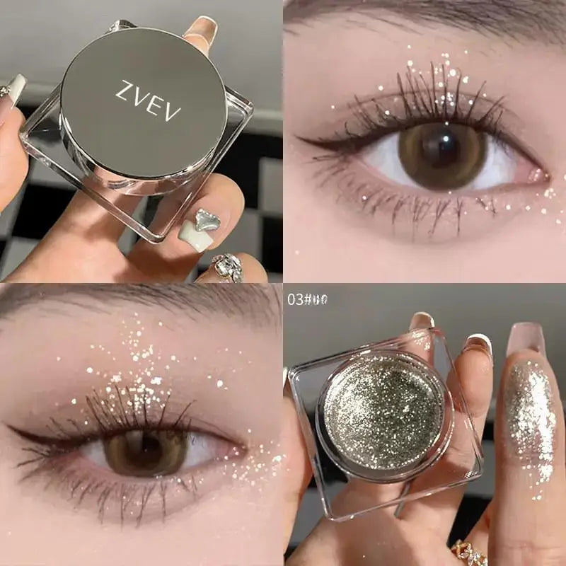 Natural Gloss Pearlescent Matte Diamond Eyeshadow Eye Makeup High-end Qme E3-14-03