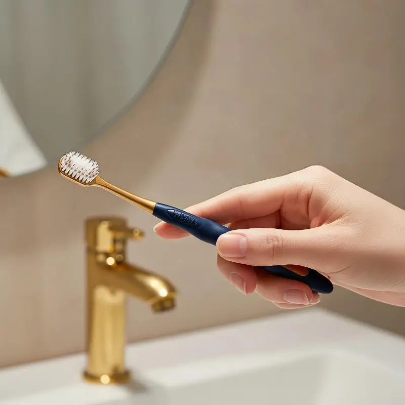 Soft Bristle Toothbrushes Anti-slip Handle Gentle Gum Care Deep Clean Qme