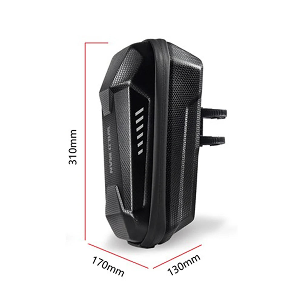 4-2L WILD MAN Electric Scooter Front Storage Bag Hard Shell Bag Large Capacity Waterproof Skateboard Hanging Case for M365 Pro Qme 4 L Style A