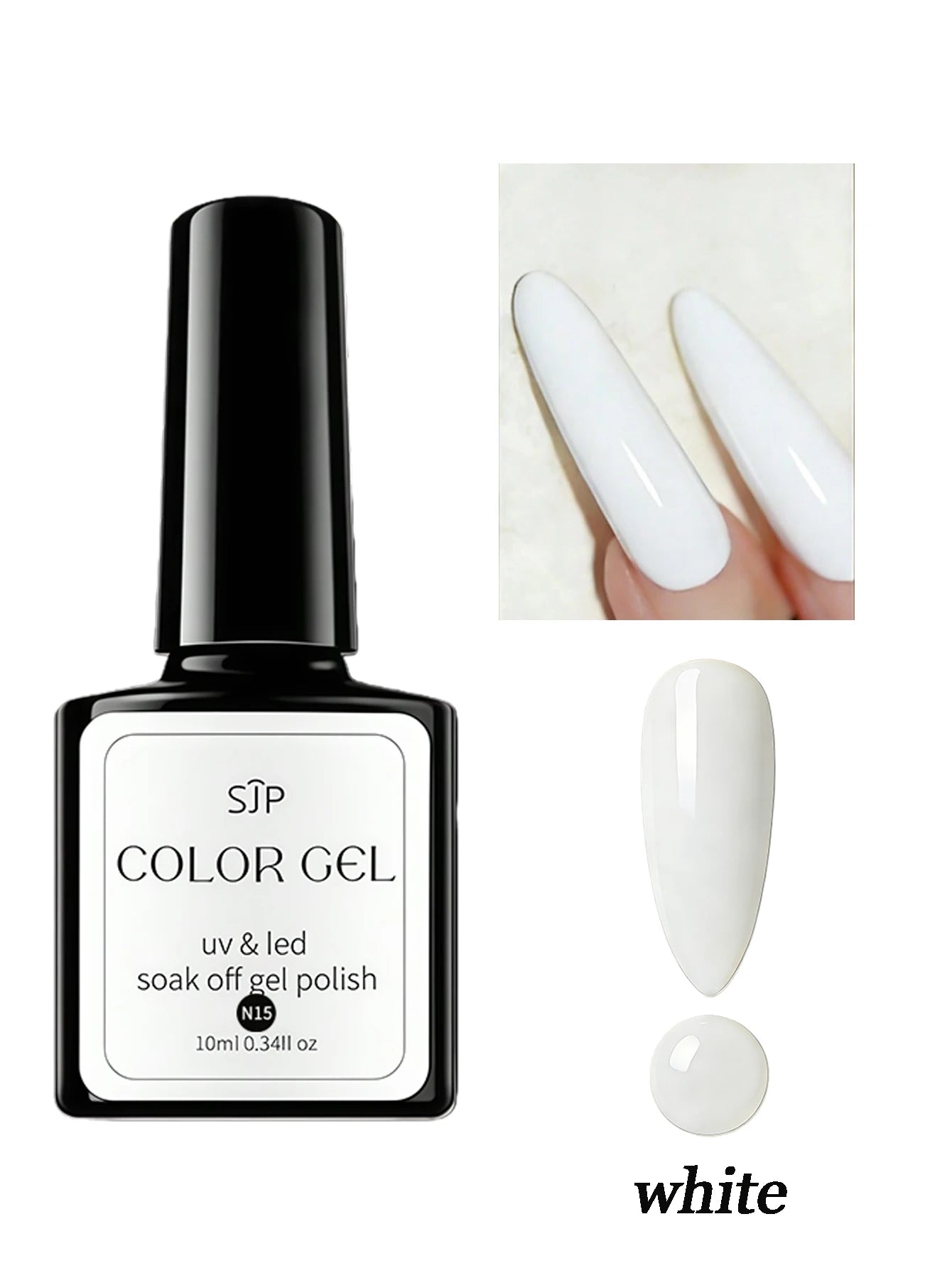 1 5-piece Pink Nail Polish Semi-permanent UV Gel DIY Spring Summer Art Qme white