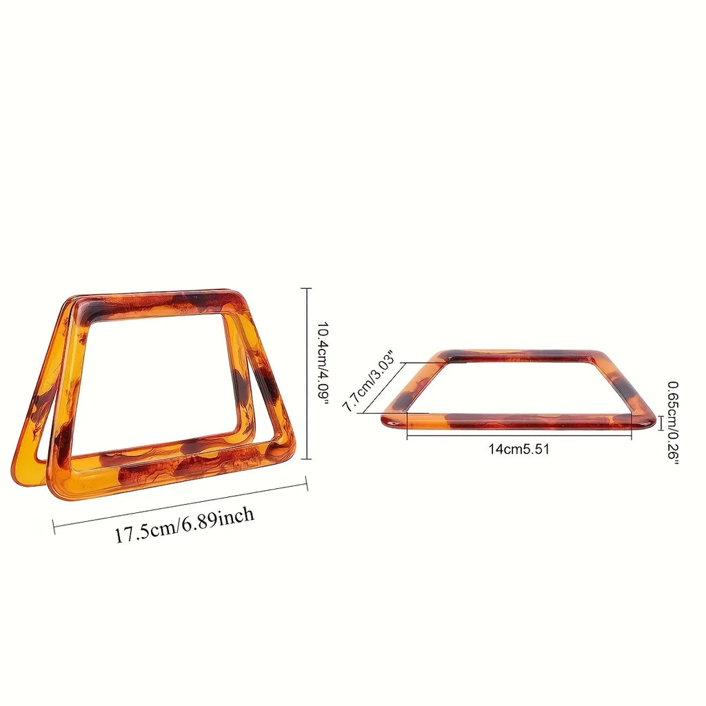 Bag Decorative Handbag Handles Wallet, Wrist Handle, Suitable for DIY Bags and Wallet Making (Semicircular, Circular Qme