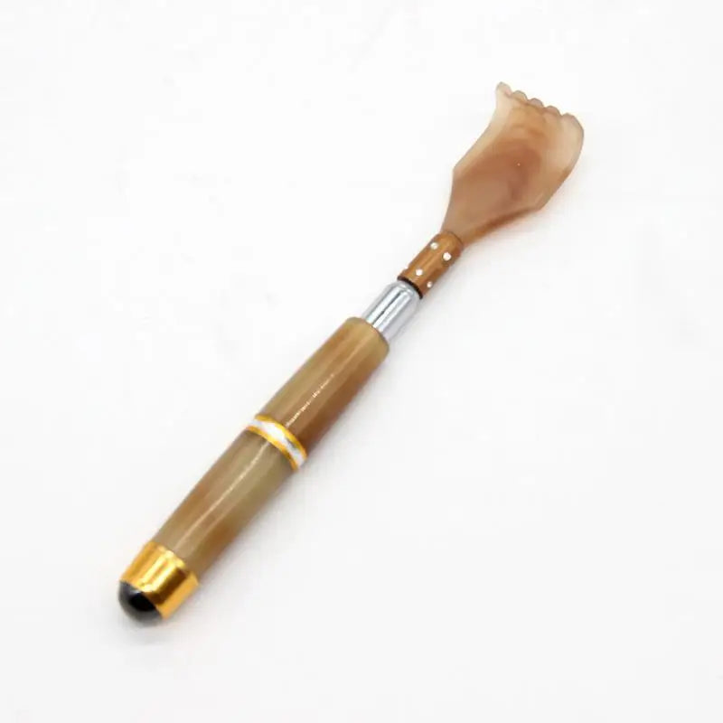 Extendable Magnetic Ball Hackle Back Scratcher Magnet Telescopic Qme Dark brown
