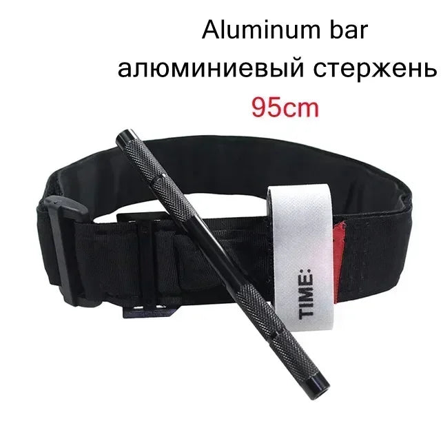 Tactical First Aid Rotary Pressure Aluminum Rod Tourniquet Hiking Qme 95cm