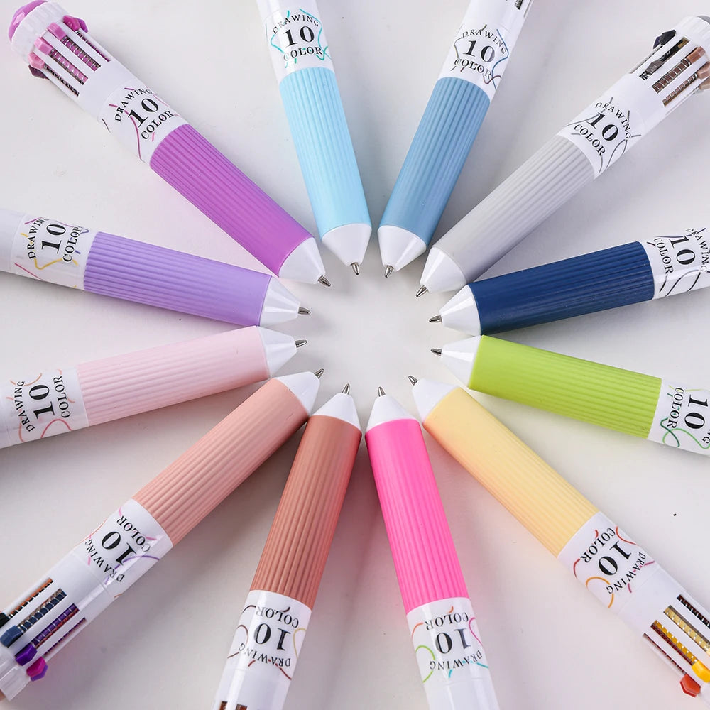 LANGUO 120 Colors Retractable Ballpoint Pen Set 0.8mm Fine Point Smooth Writing Pen Drawing Graffiti Art Stationery Supplies Qme