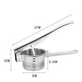 Stainless Steel Masher Ricer Press Mashed Potatoes Maker Fruit Qme A