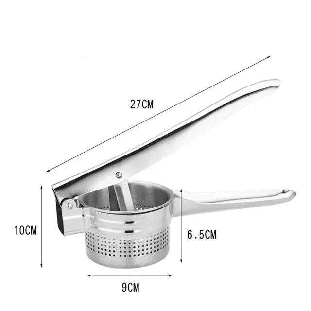 Stainless Steel Masher Ricer Press Mashed Potatoes Maker Fruit Qme A