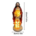 Religious Statues LED Lights Resin Outdoor Decor Lighted Jesus Statue Qme 20cm high China Mainland