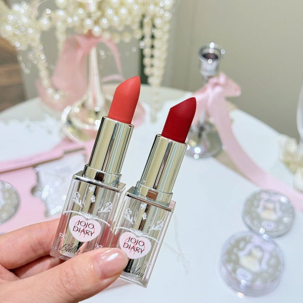 JOJO DIARY Ballet Day Series Makeup Box Fitting Base Colored Lipstick Qme