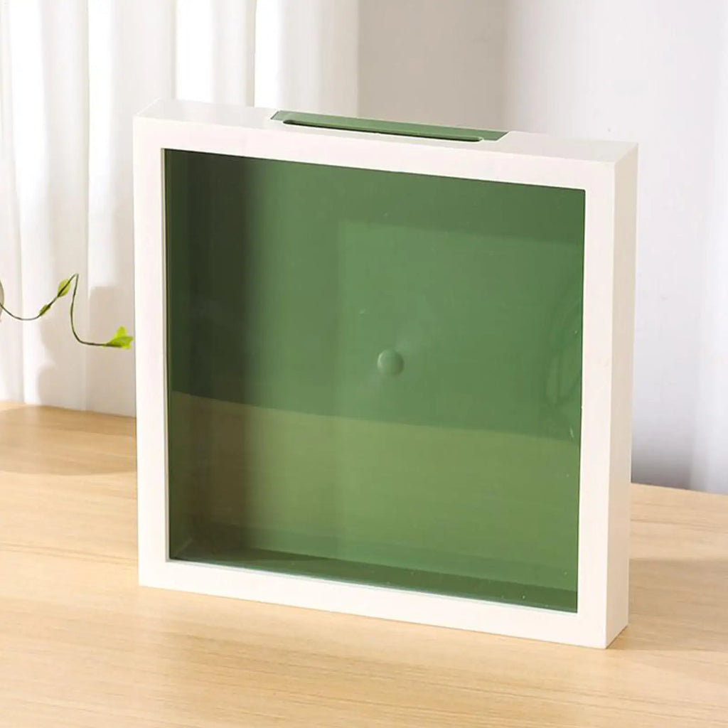 Shadow Box Slot Travel Ticket Card Memory Clear Display Case Home Qme
