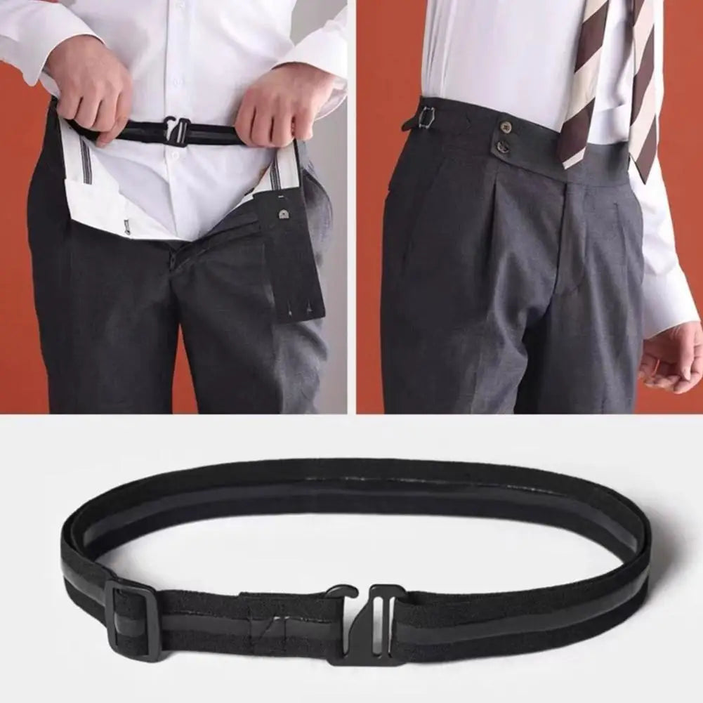 Suspenders Women Men's Shirt Stay Belt Keep Shirt Tucked in Adjustable Elastic Non-slip Shirt Holder Strap Lock Belt Qme